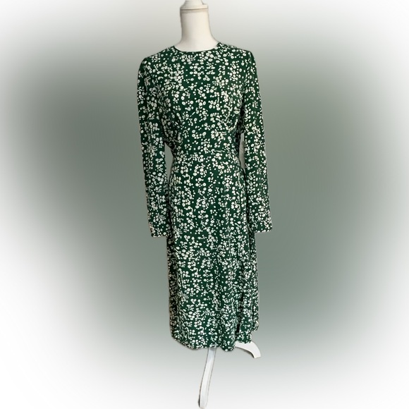 GIRL IN MIND Green Floral Midi Dress (10) - Picture 1 of 8